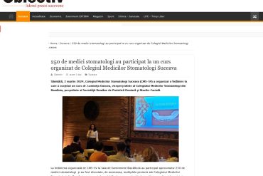 Curs – DE LA CLASIC LA MODERN   ÎN RADIOLOGIA  DENTARĂ   ȘI MAXILOFACIALĂ